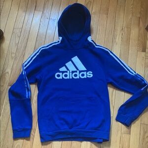 Adidas Men's Blue Hoodie Sweater